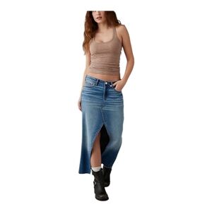 Nwot American Eagle Low-rise Denim Maxi Skirt
